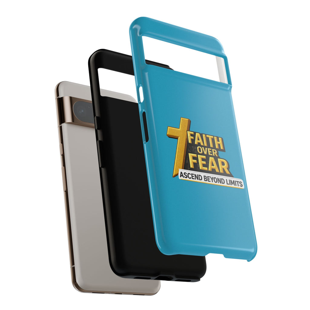 Faith Over Fear Tough Phone Case — "Ascend Beyond Limits" Inspirational Christian Protection