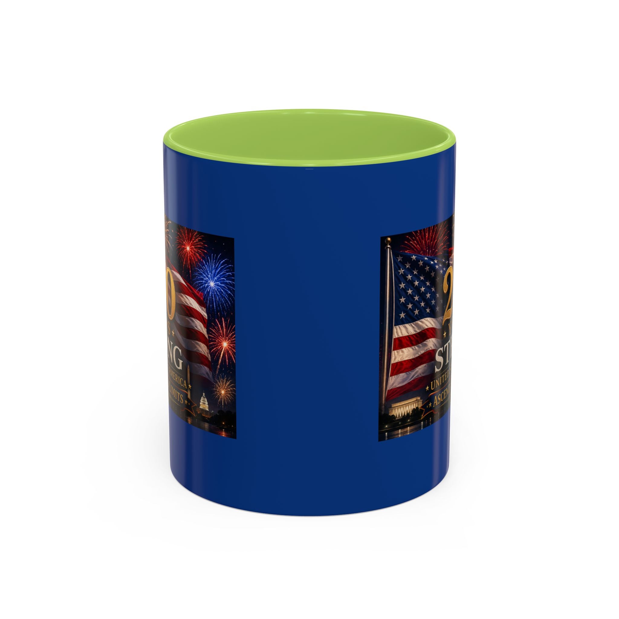 250 Years America Strong Coffee Mug — Patriotic USA Anniversary 11/15oz