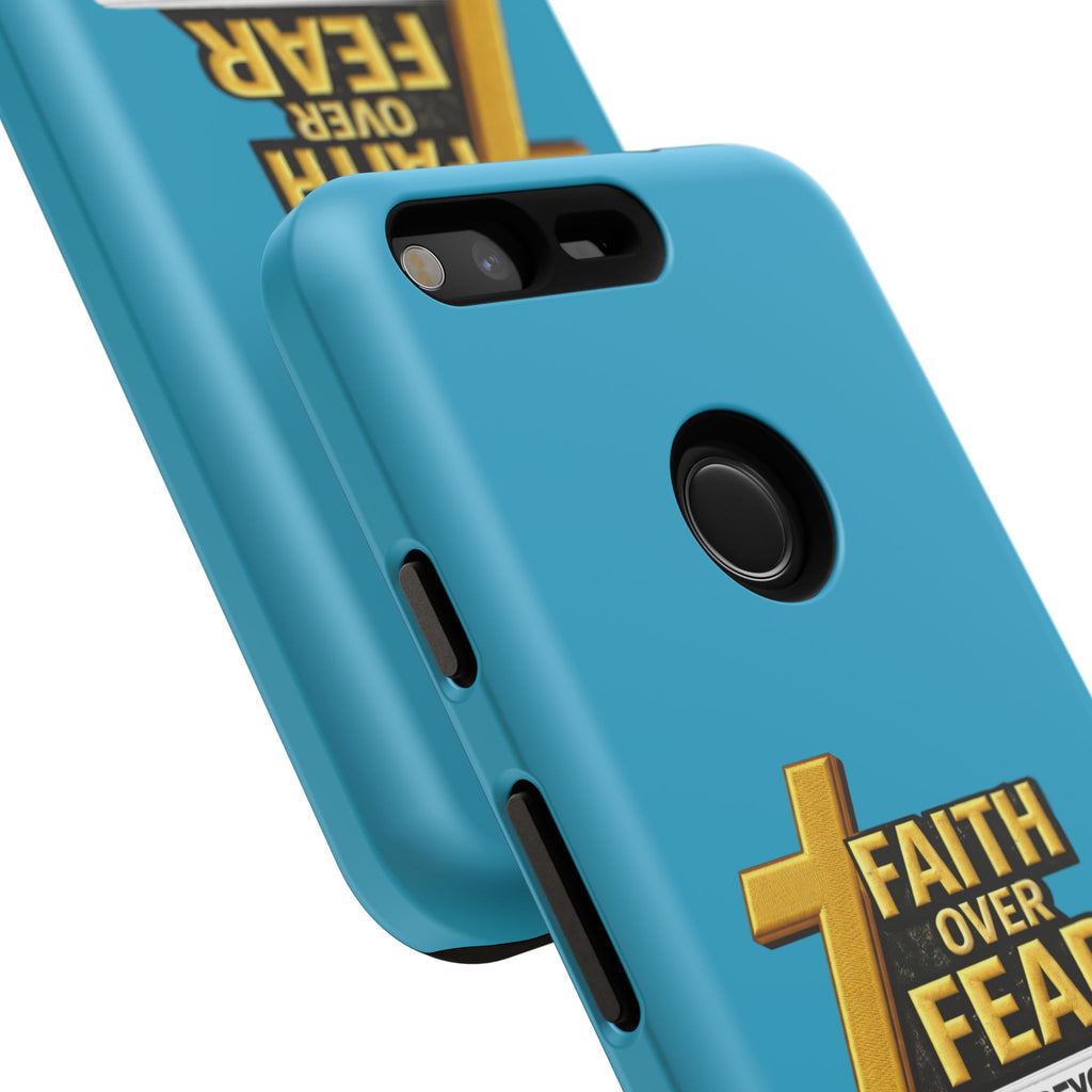 Faith Over Fear Tough Phone Case — "Ascend Beyond Limits" Inspirational Christian Protection