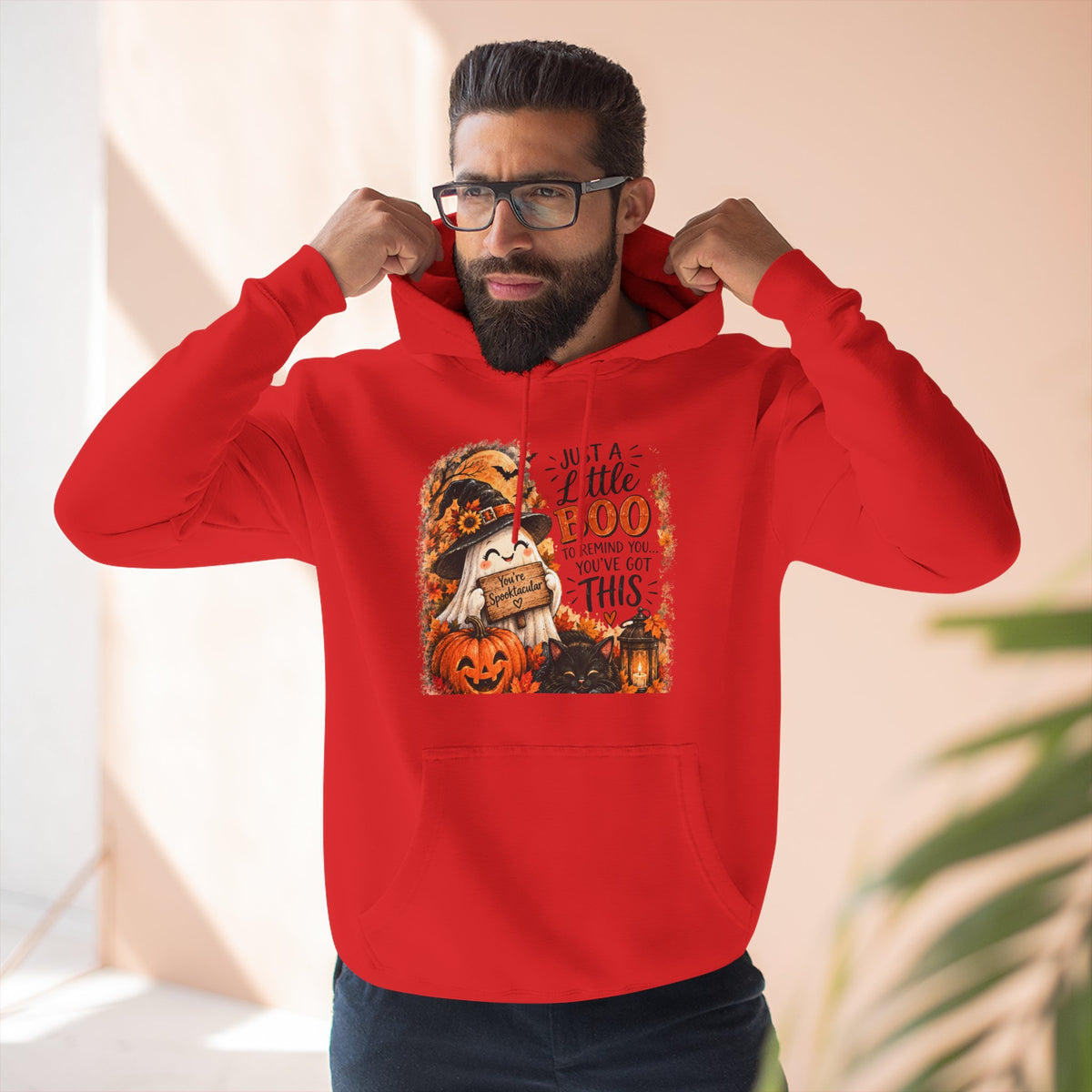 Just a Little Boo — Encouraging Halloween Hoodie