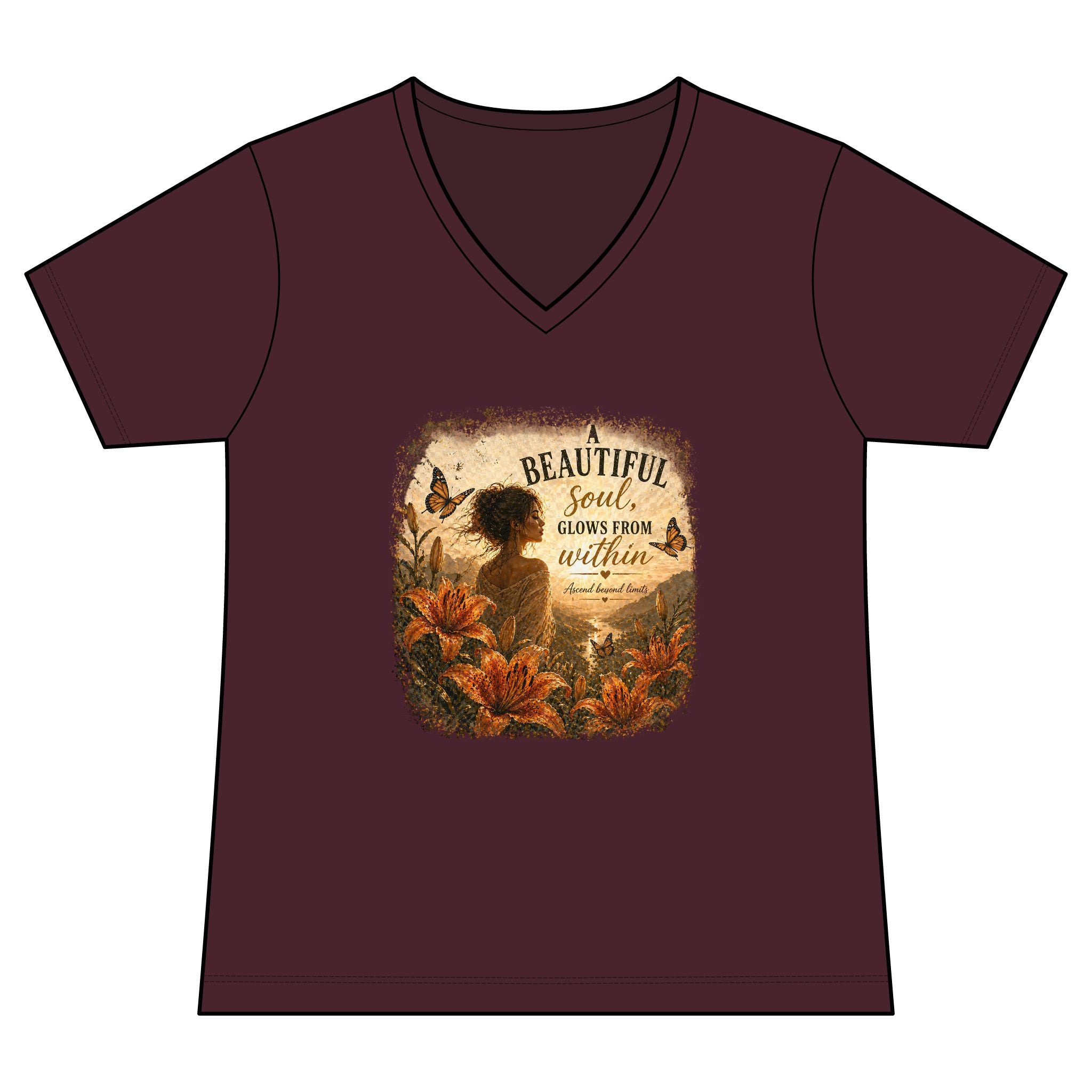 "Beautiful Soul Grows From Within" Tshirt