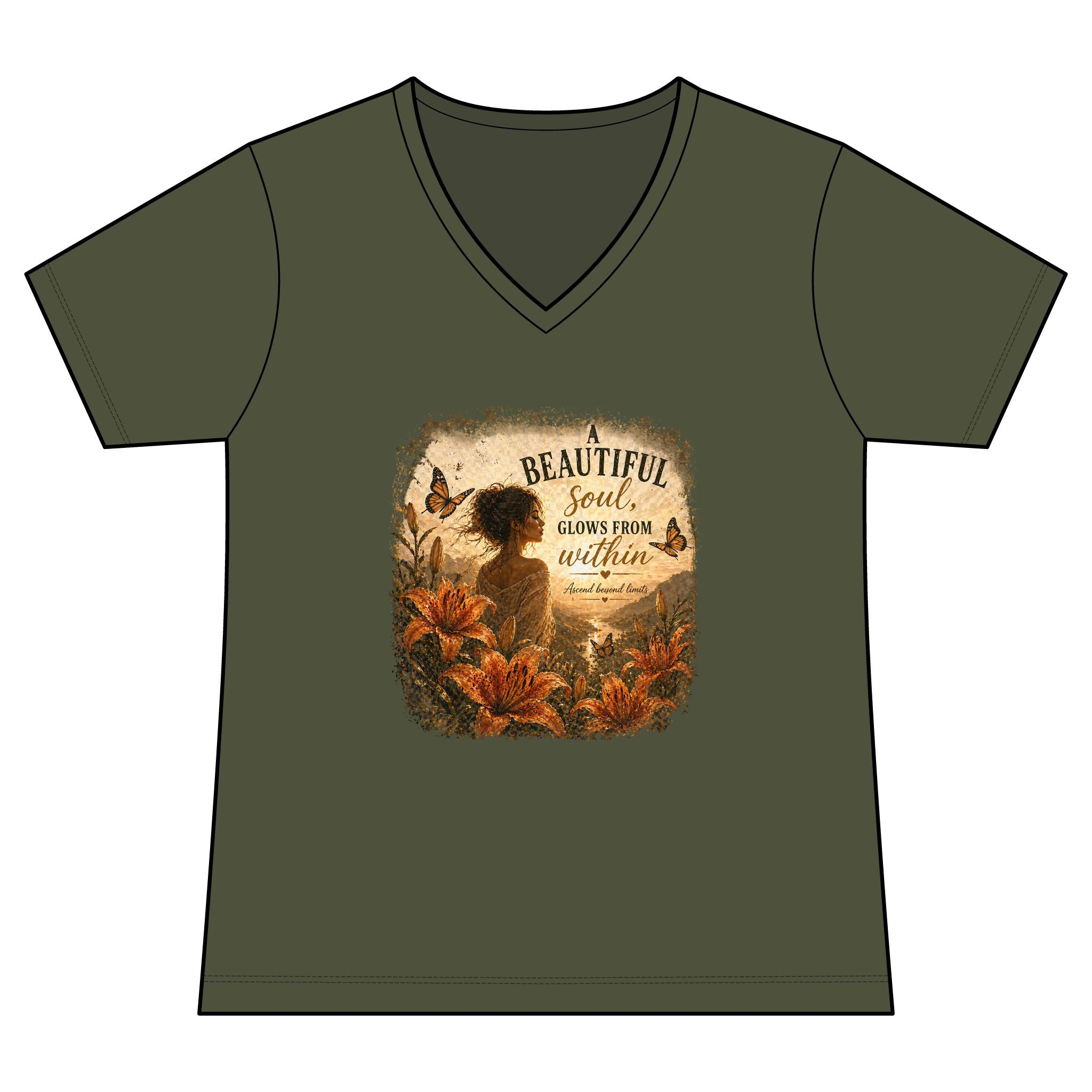 "Beautiful Soul Grows From Within" Tshirt
