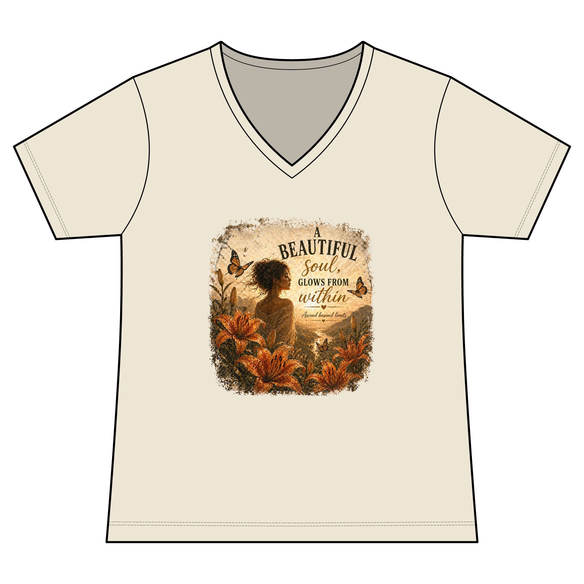 "Beautiful Soul Grows From Within" Tshirt