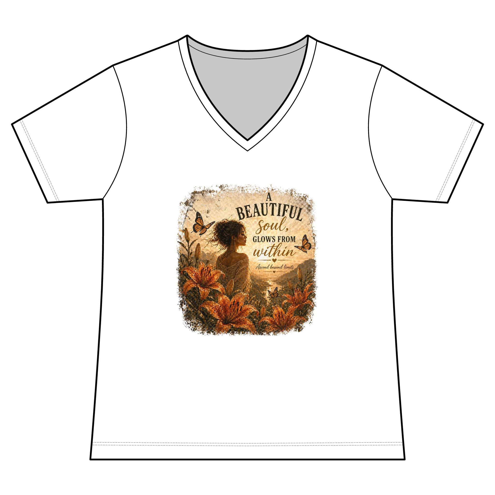"Beautiful Soul Grows From Within" Tshirt