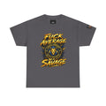 Be a Savage T‑Shirt — “Fuck Average” Lion Motivational Tee