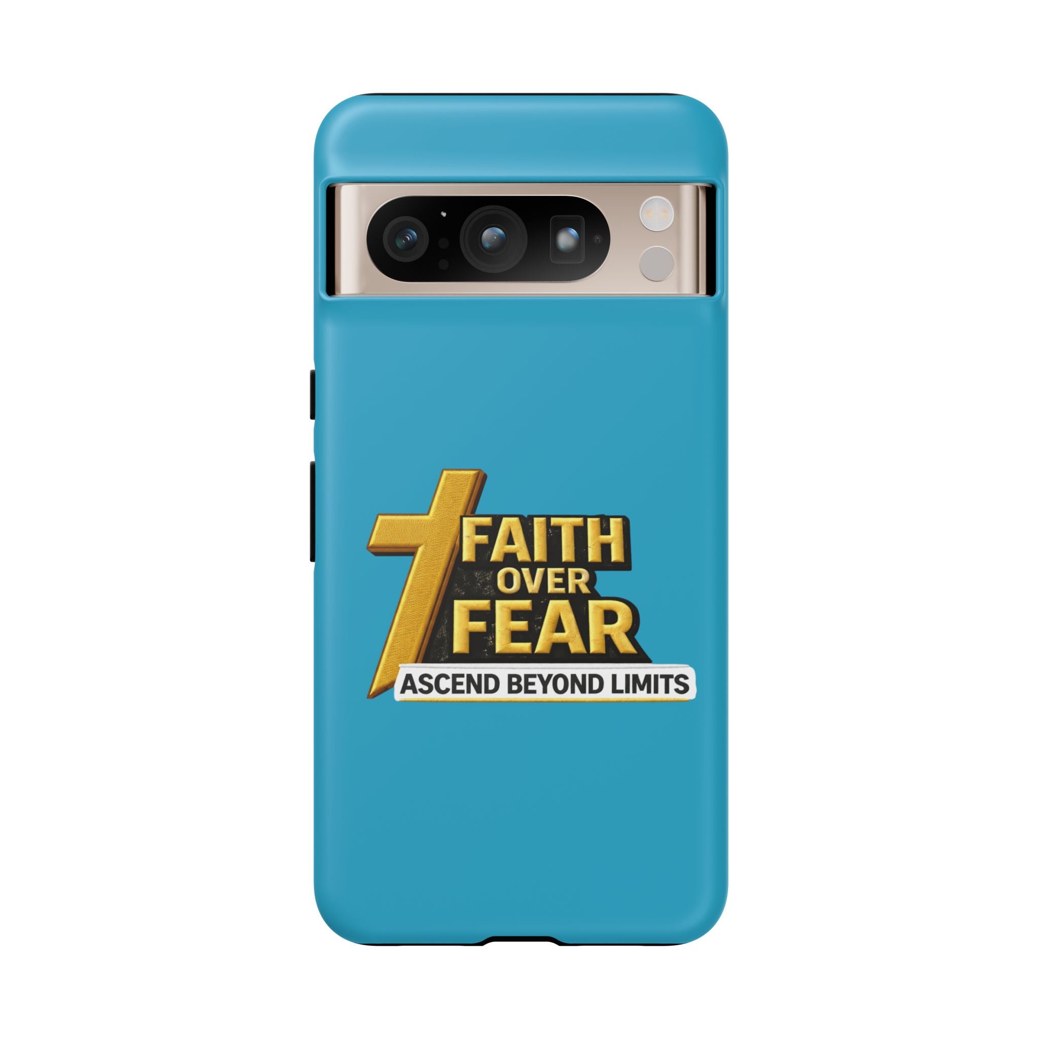 Faith Over Fear Tough Phone Case — "Ascend Beyond Limits" Inspirational Christian Protection