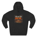 Rock Bottom Built Me Hoodie — Inspirational Recovery Fleece Pullover