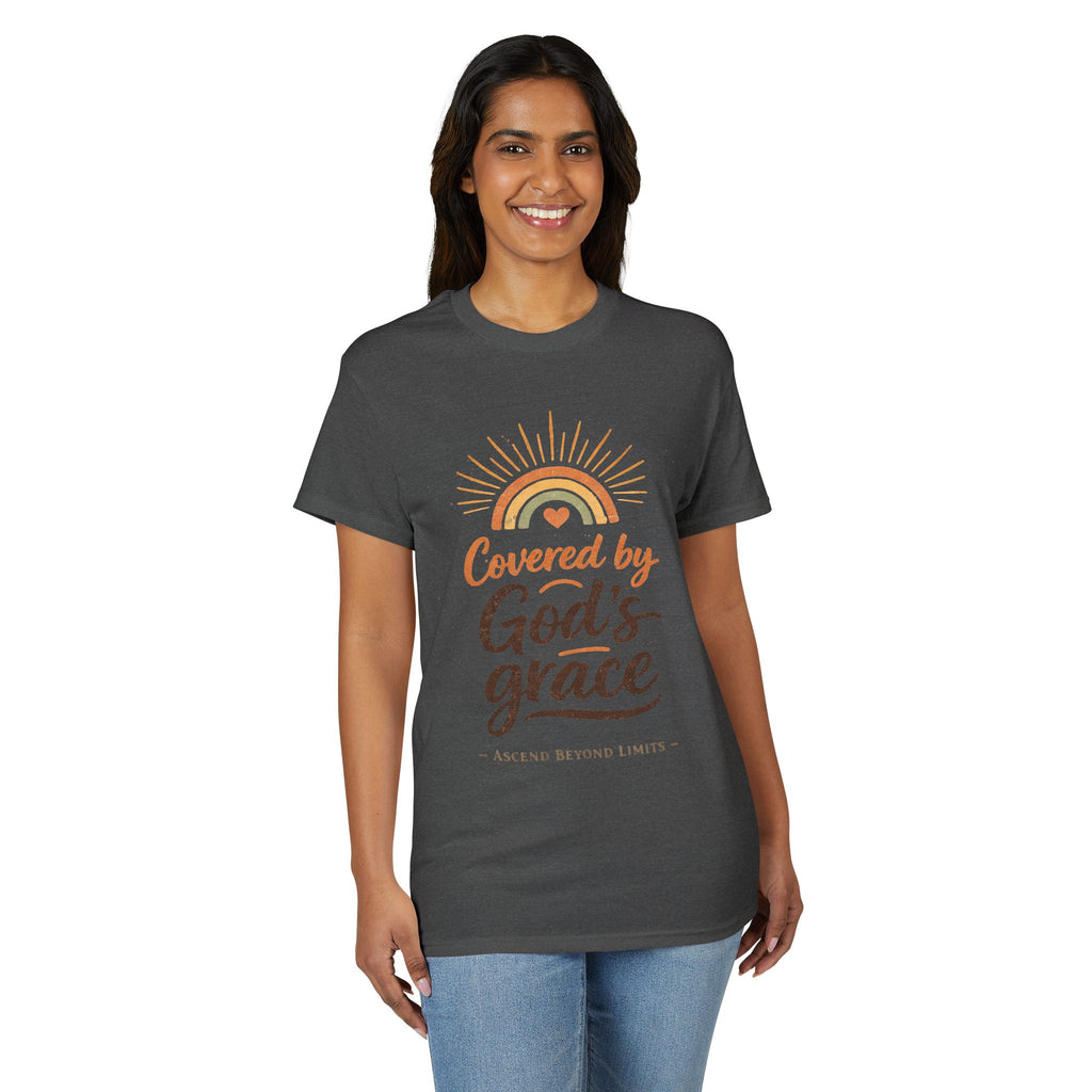 Covered by God's Grace T-Shirt — Christian Faith Inspirational Tee