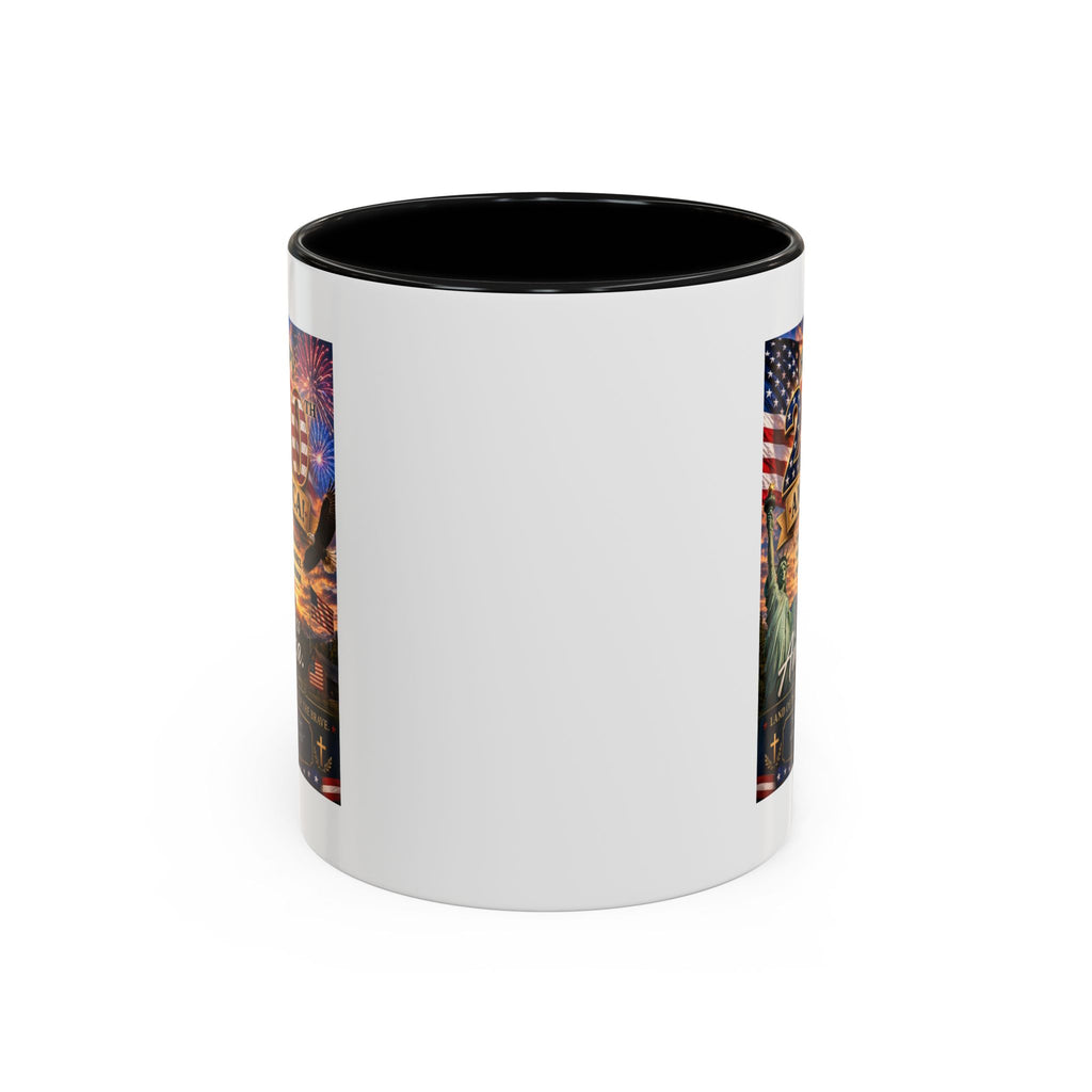Patriotic Coffee Mug - "Happy 250 America!" Anniversary Design