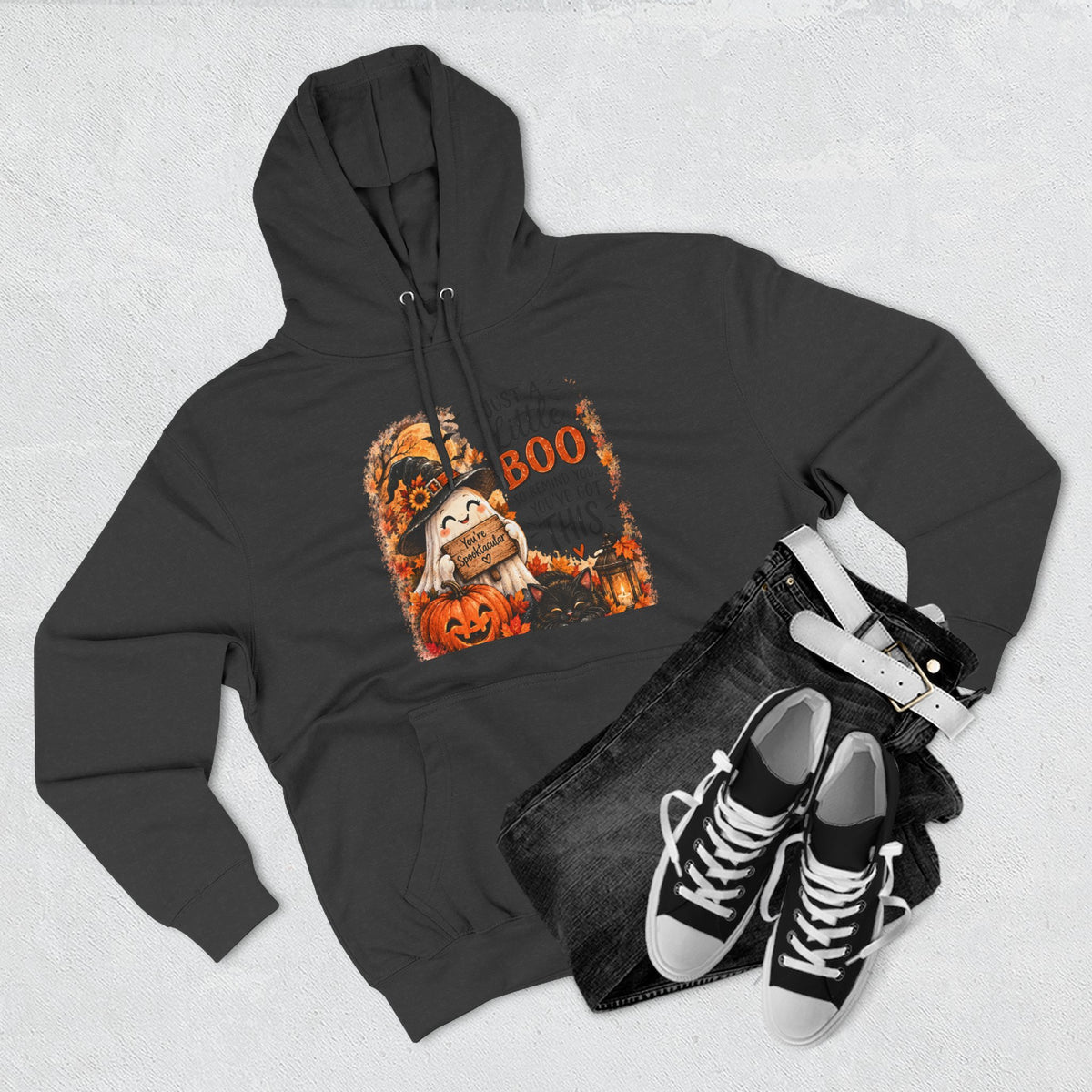 Just a Little Boo — Encouraging Halloween Hoodie
