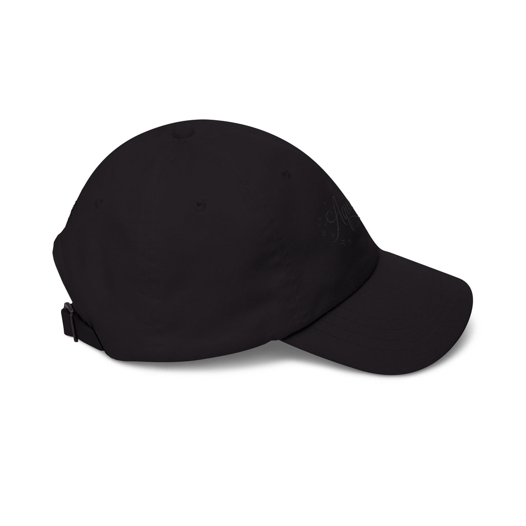 Aquarius Dad Cap – Elegant Script Zodiac Baseball Hat