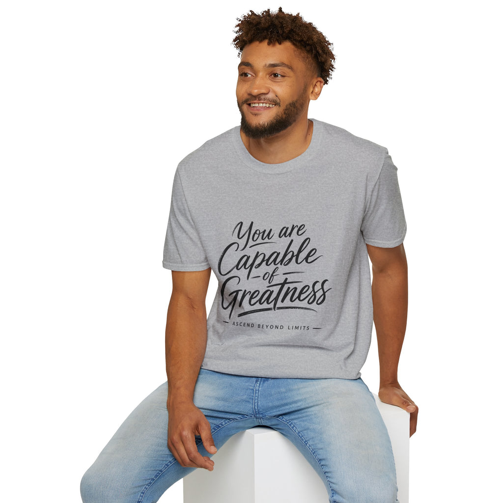 "You Are Capable of Greatness" – Inspirational Graphic Tee