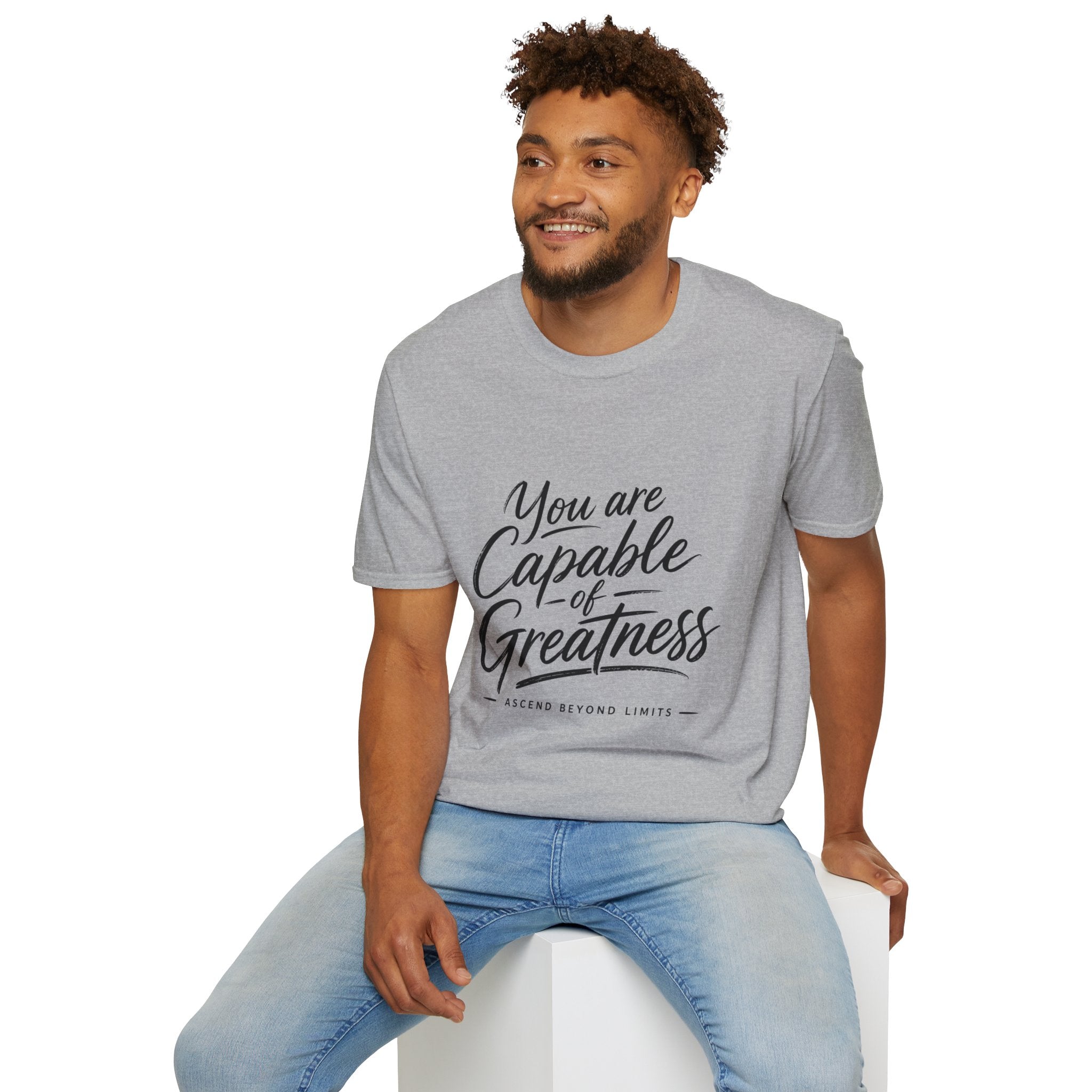 "You Are Capable of Greatness" – Inspirational Graphic Tee