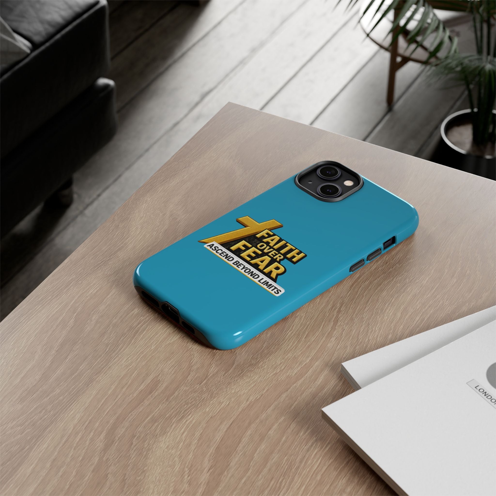 Faith Over Fear Tough Phone Case — "Ascend Beyond Limits" Inspirational Christian Protection
