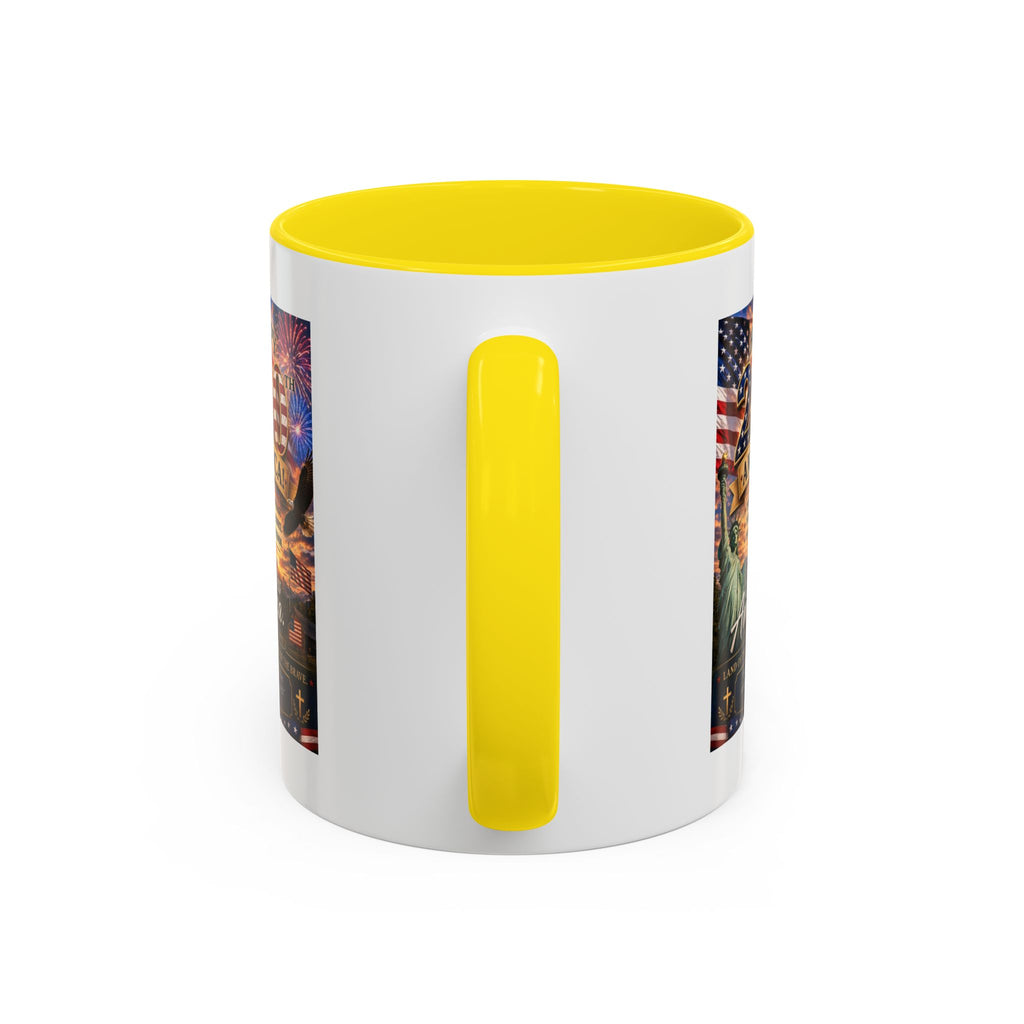 Patriotic Coffee Mug - "Happy 250 America!" Anniversary Design