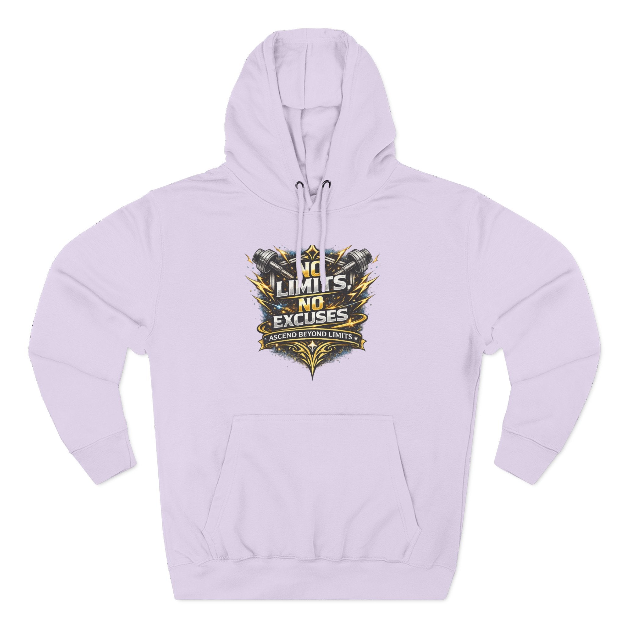 No Limits No Excuses Hoodie — Motivational Athletic Pullover