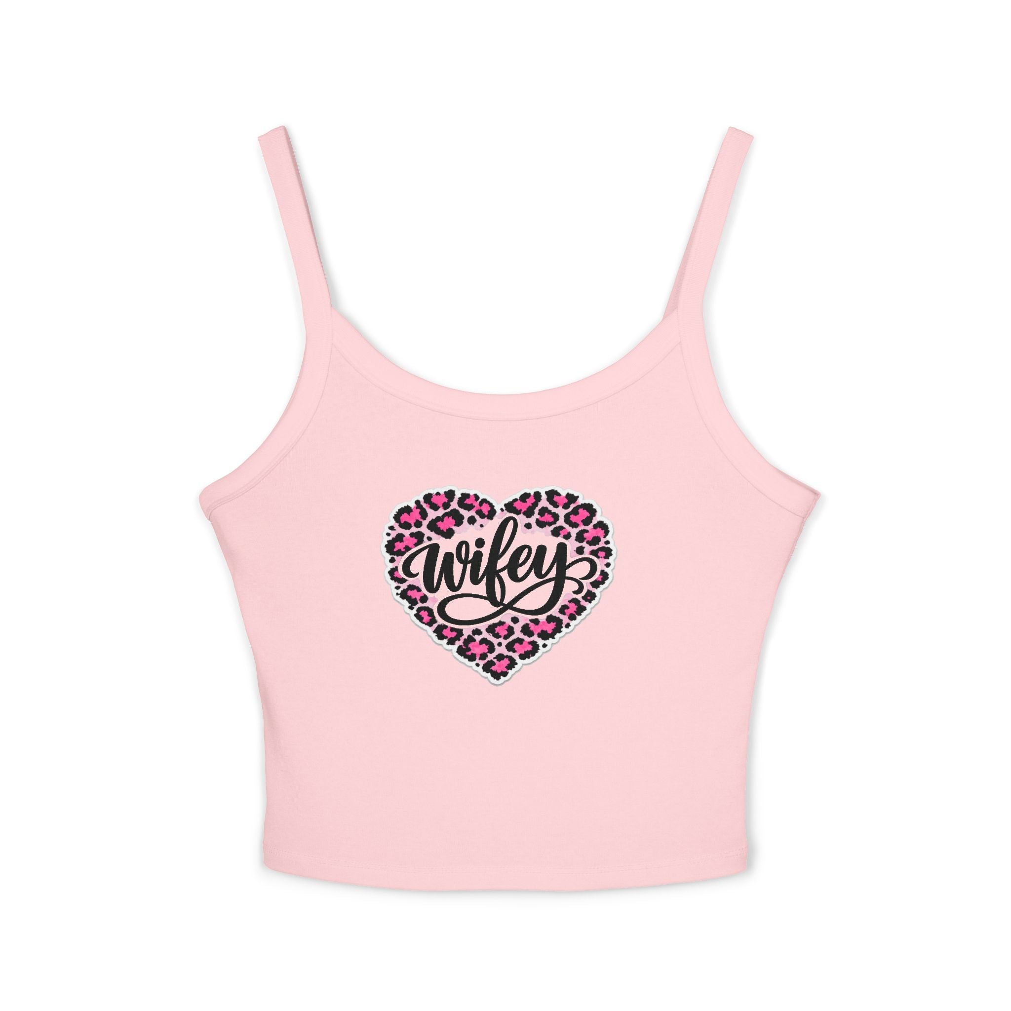 Women's 'Wifey' Leopard Heart Tank Top