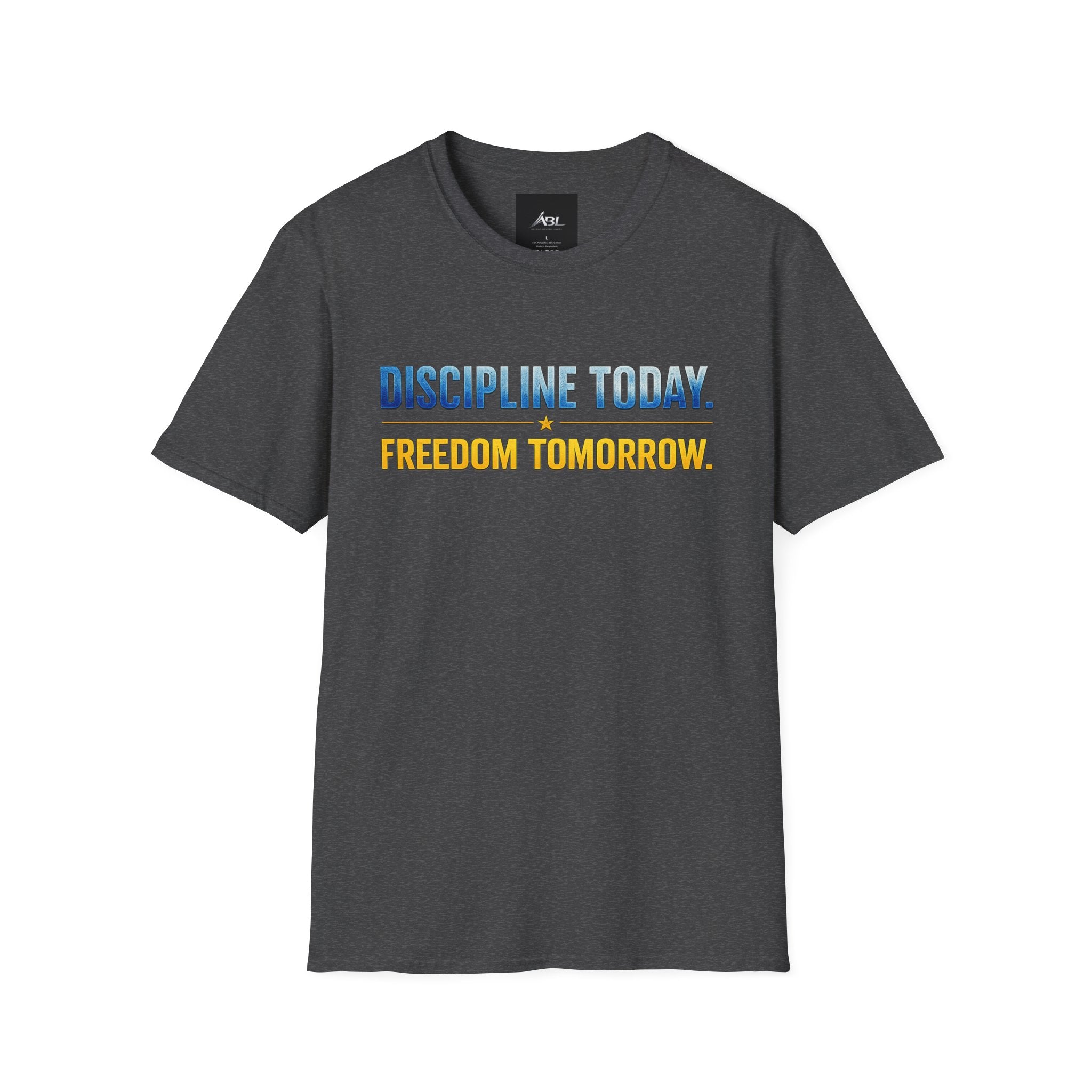 Discipline Today, Freedom Tomorrow T-Shirt — Legacy Mindset Lion Graphic