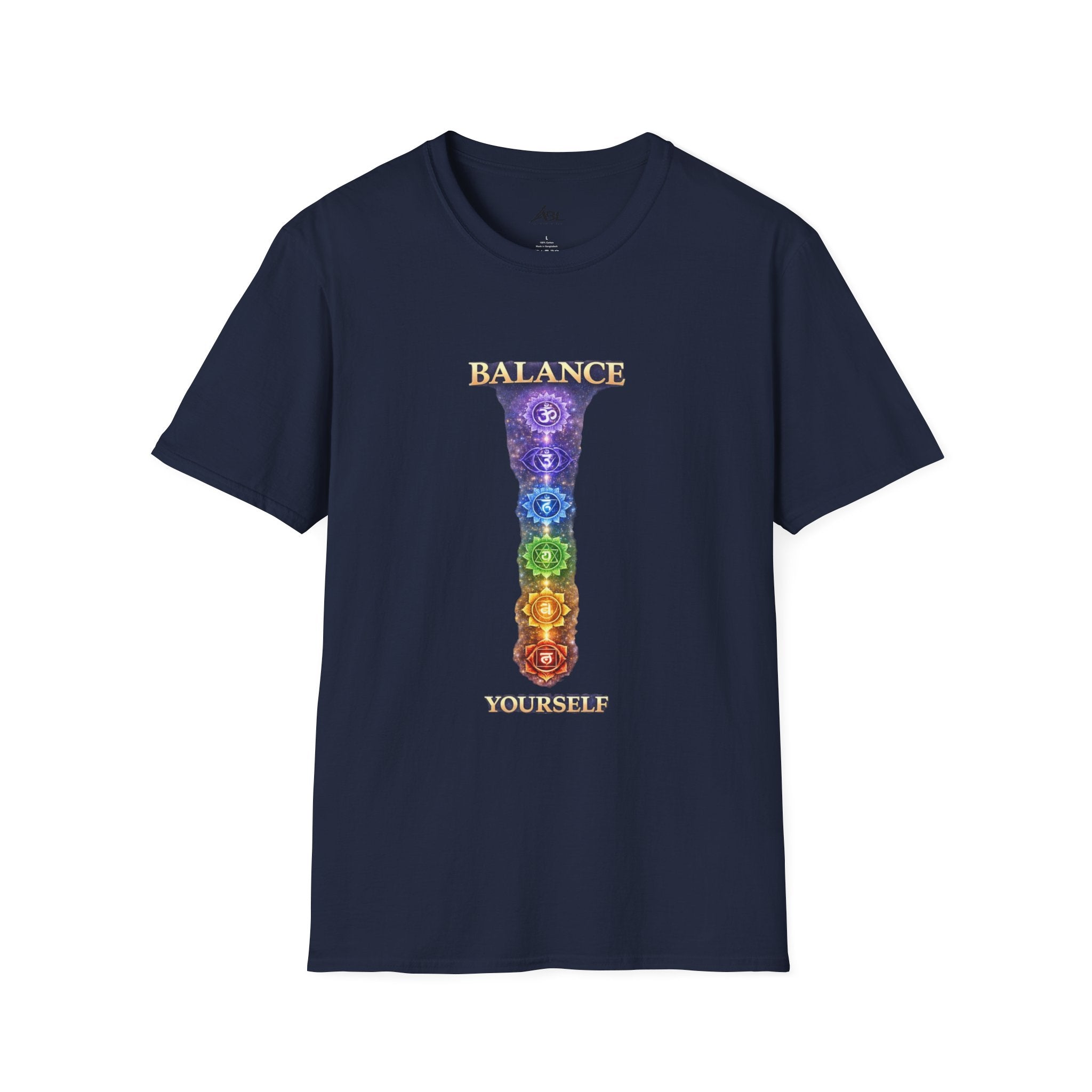 Chakra Balance T-Shirt — 'Balance Within' Spiritual Yoga Tee (Your Only Limit)