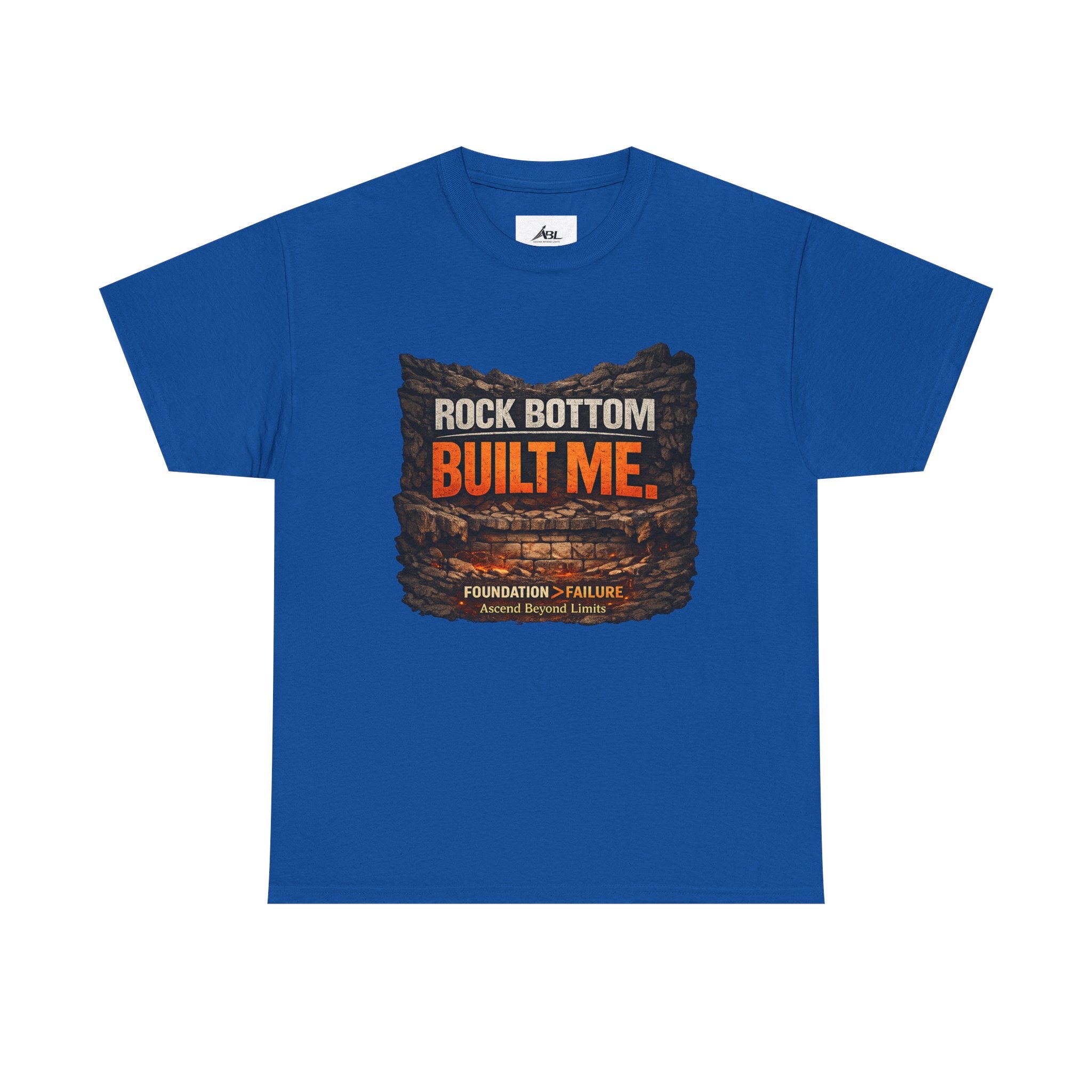 Rock Bottom Built Me T-Shirt — Inspirational Recovery Tee