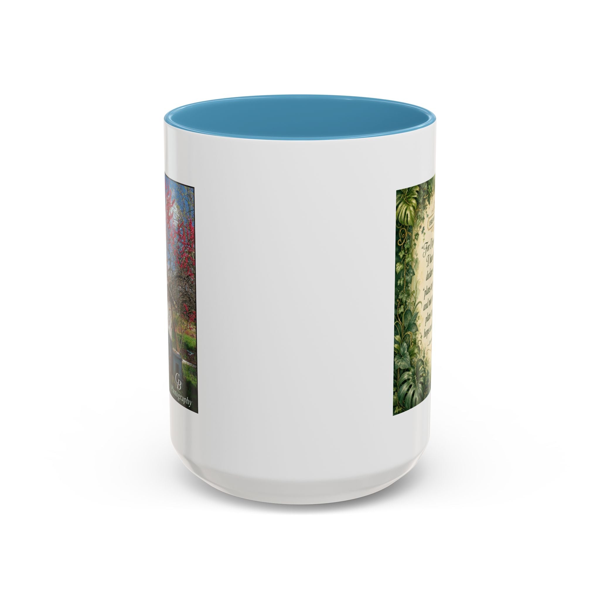 Jeremiah 29:11 Inspirational Coffee Mug – Bible Verse Floral Accent (11/15oz)