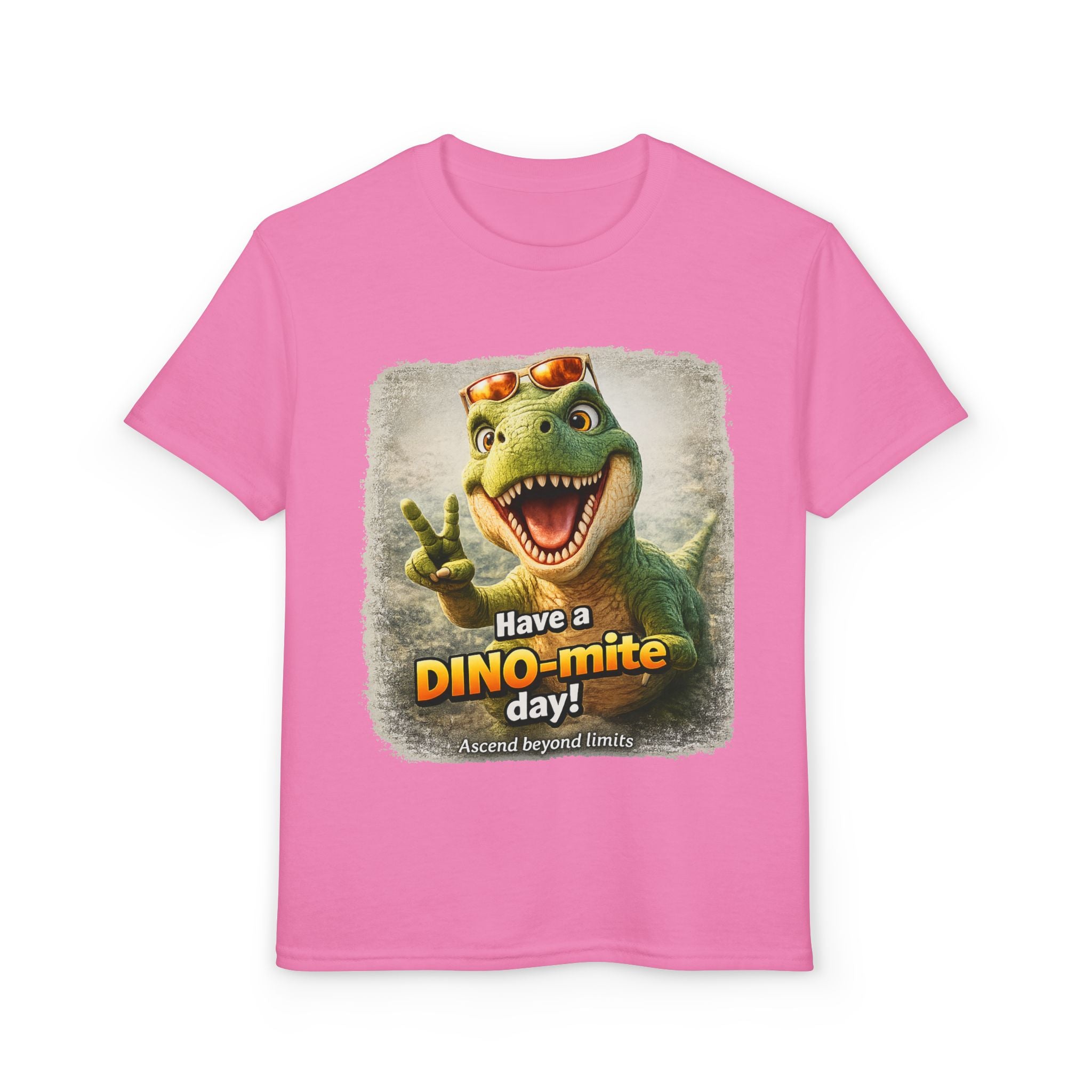 Youth T-Shirt — "Have a DINO-mite Day!" Dinosaur Graphic Tee