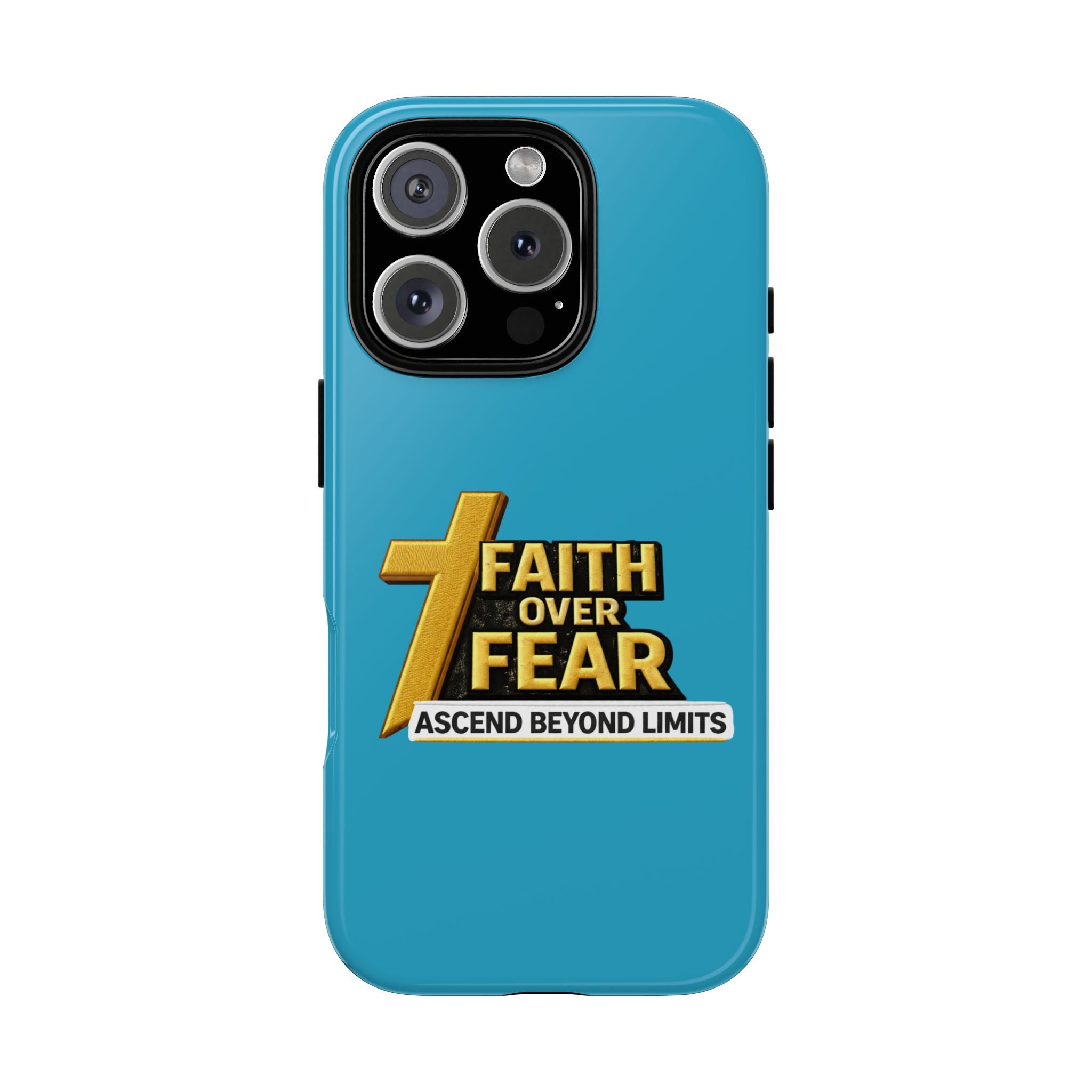 Faith Over Fear Tough Phone Case — "Ascend Beyond Limits" Inspirational Christian Protection