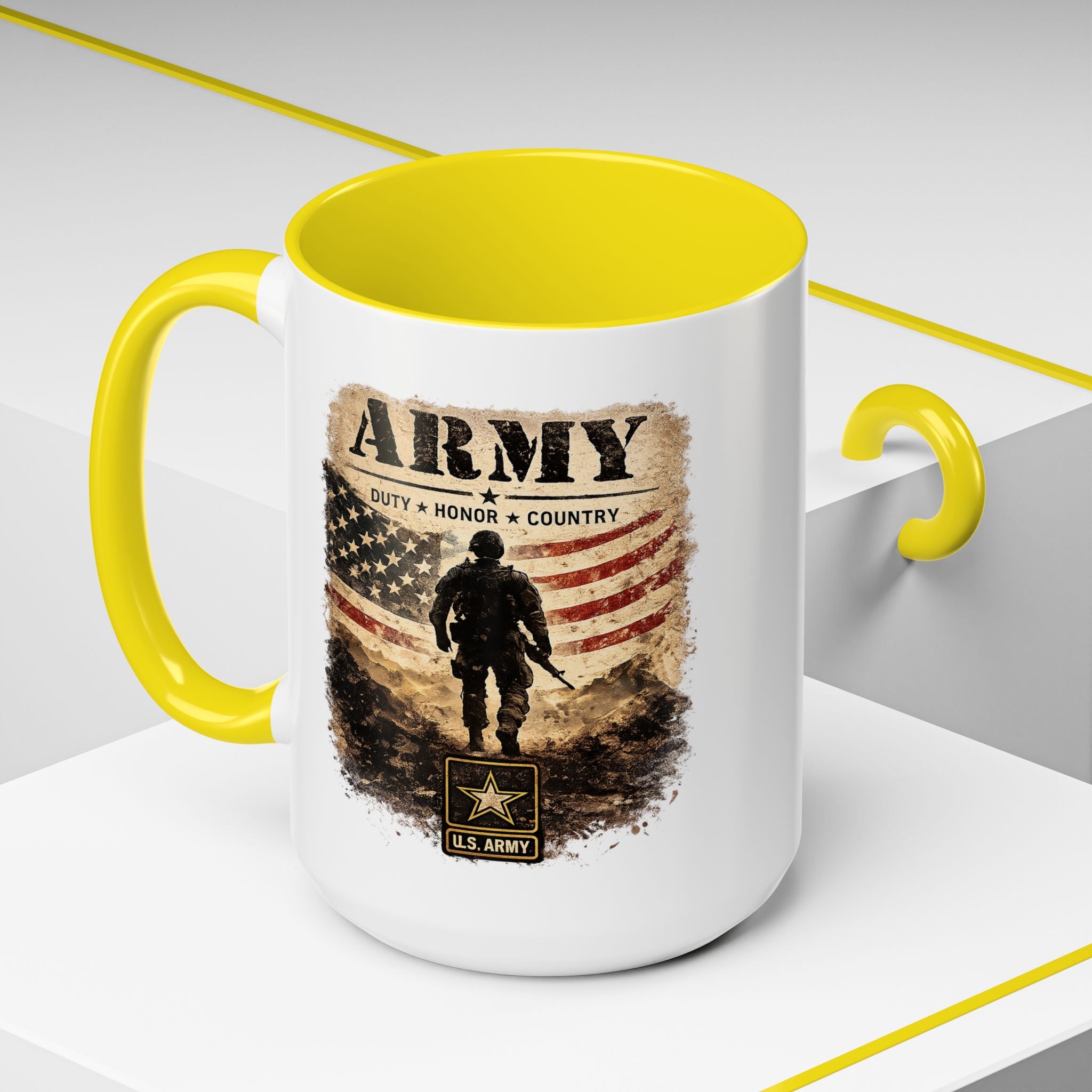 Army Military Tribute Accent Mug (11/15oz)