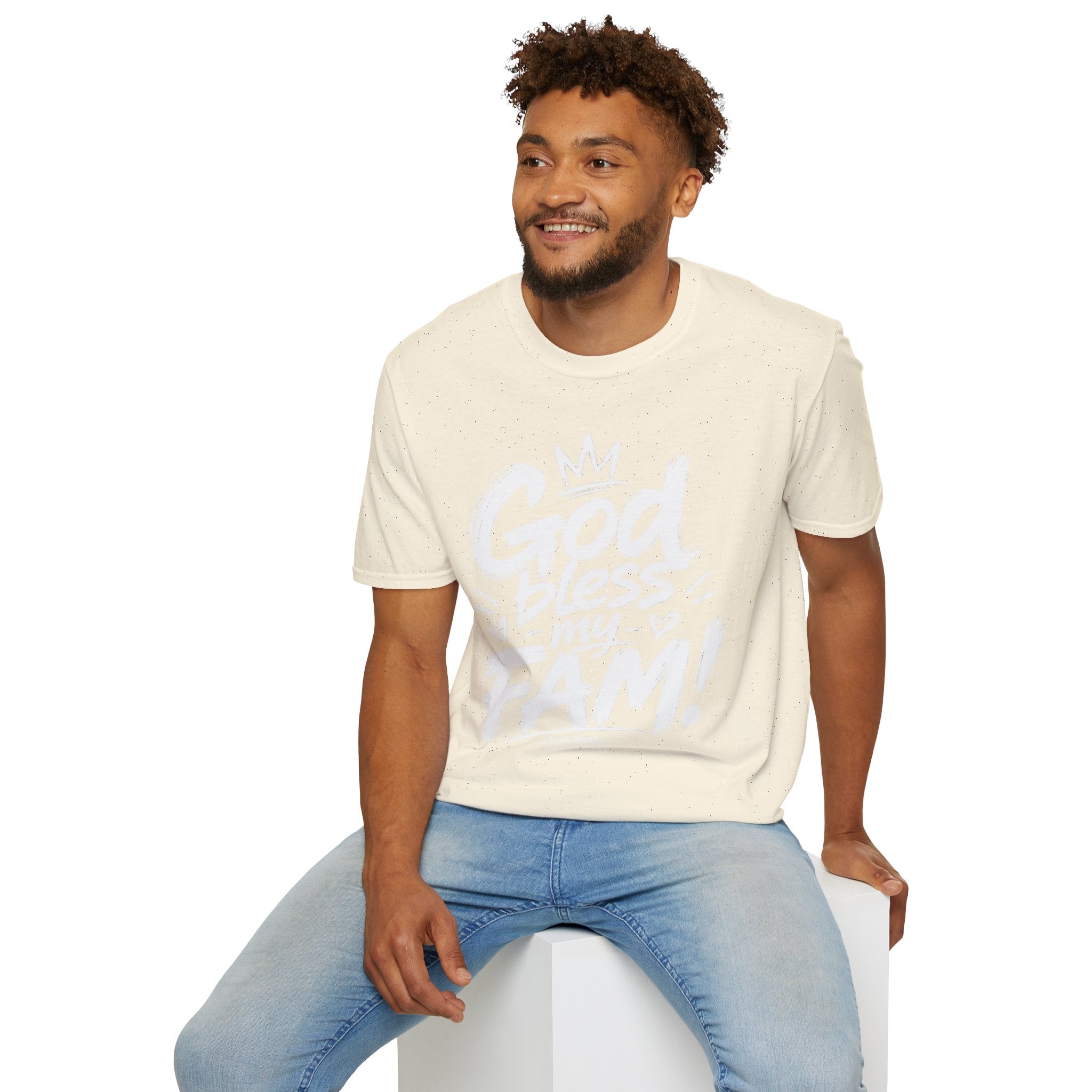 God Bless My Fam T-Shirt — Faith-Based Family Graphic Tee