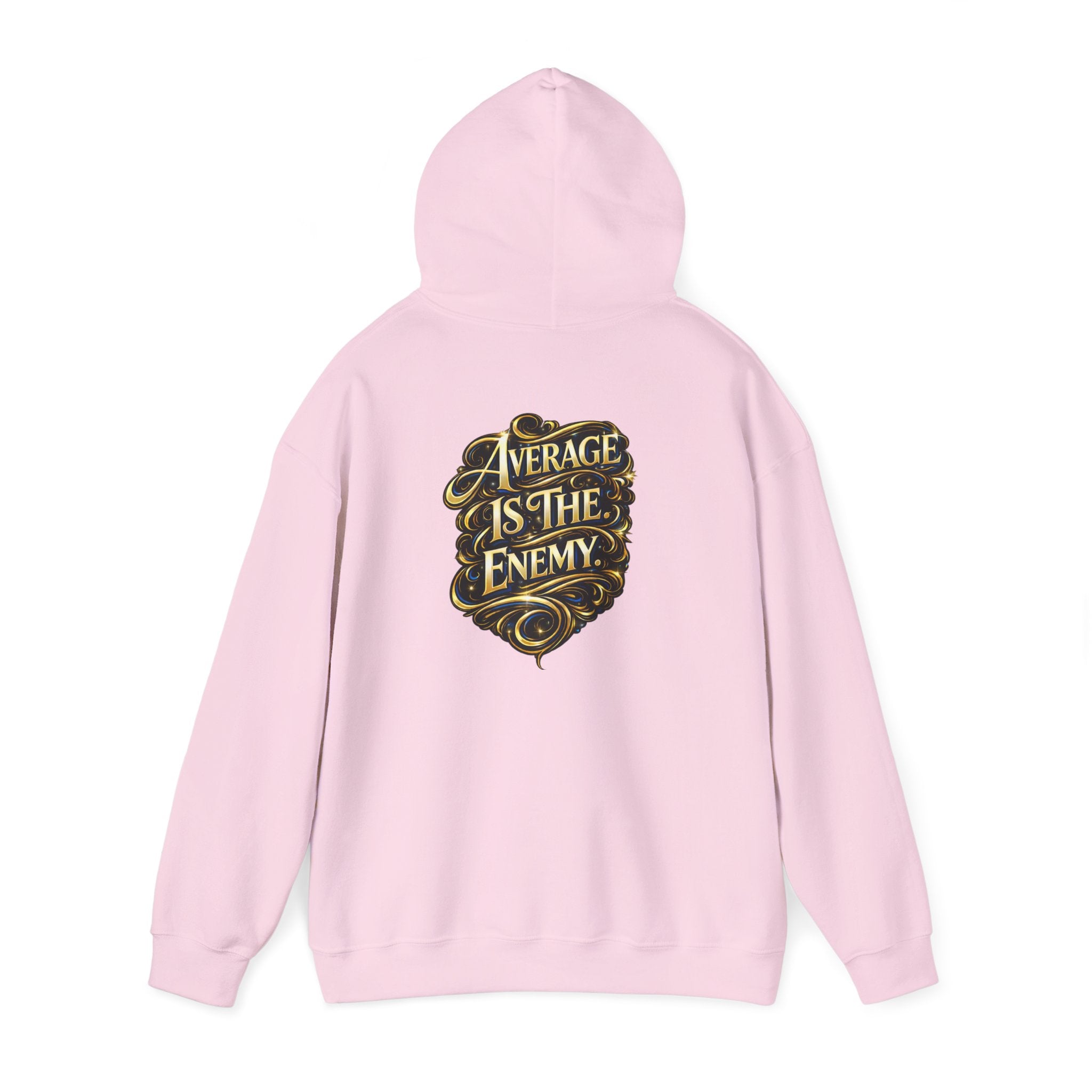 Ascend Beyond Limits Hoodie — “Average Is The Enemy” Inspirational Graphic Sweatshirt