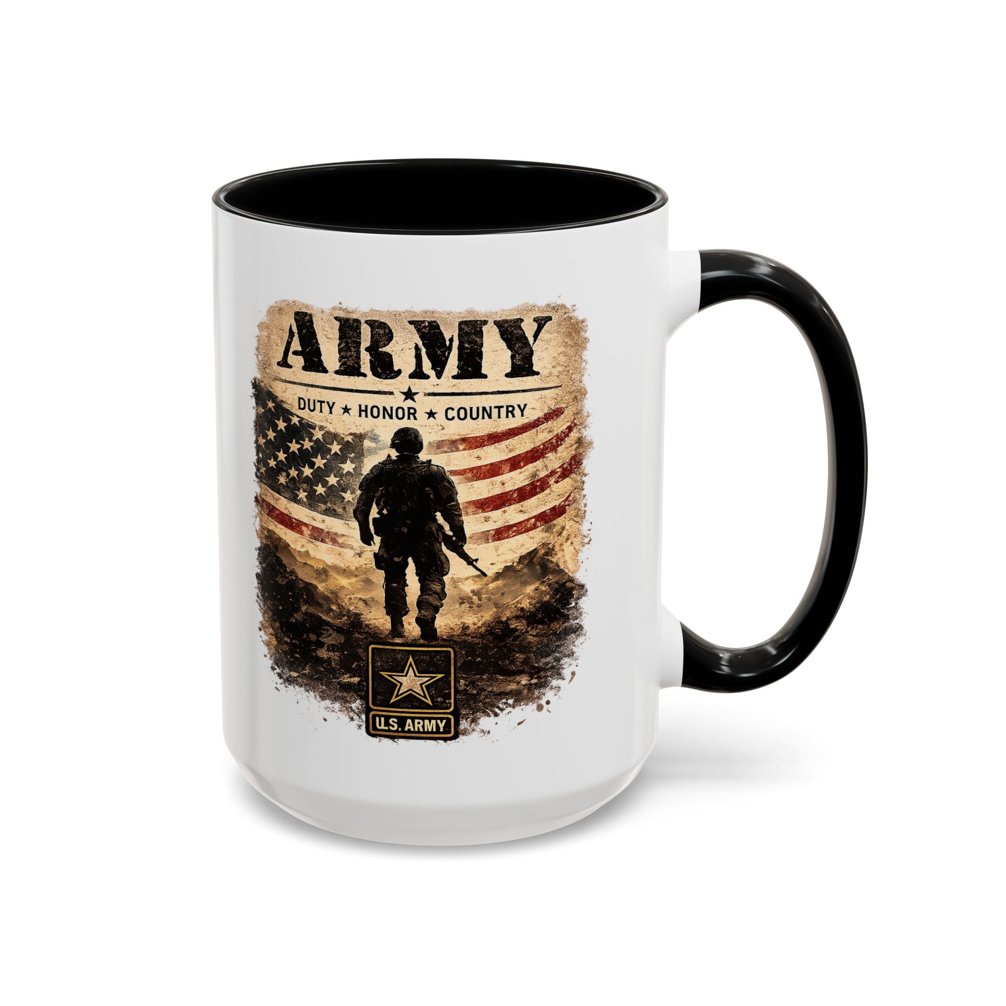 Army Military Tribute Accent Mug (11/15oz)