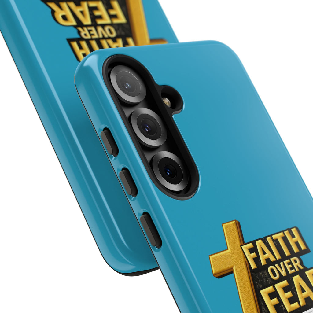 Faith Over Fear Tough Phone Case — "Ascend Beyond Limits" Inspirational Christian Protection