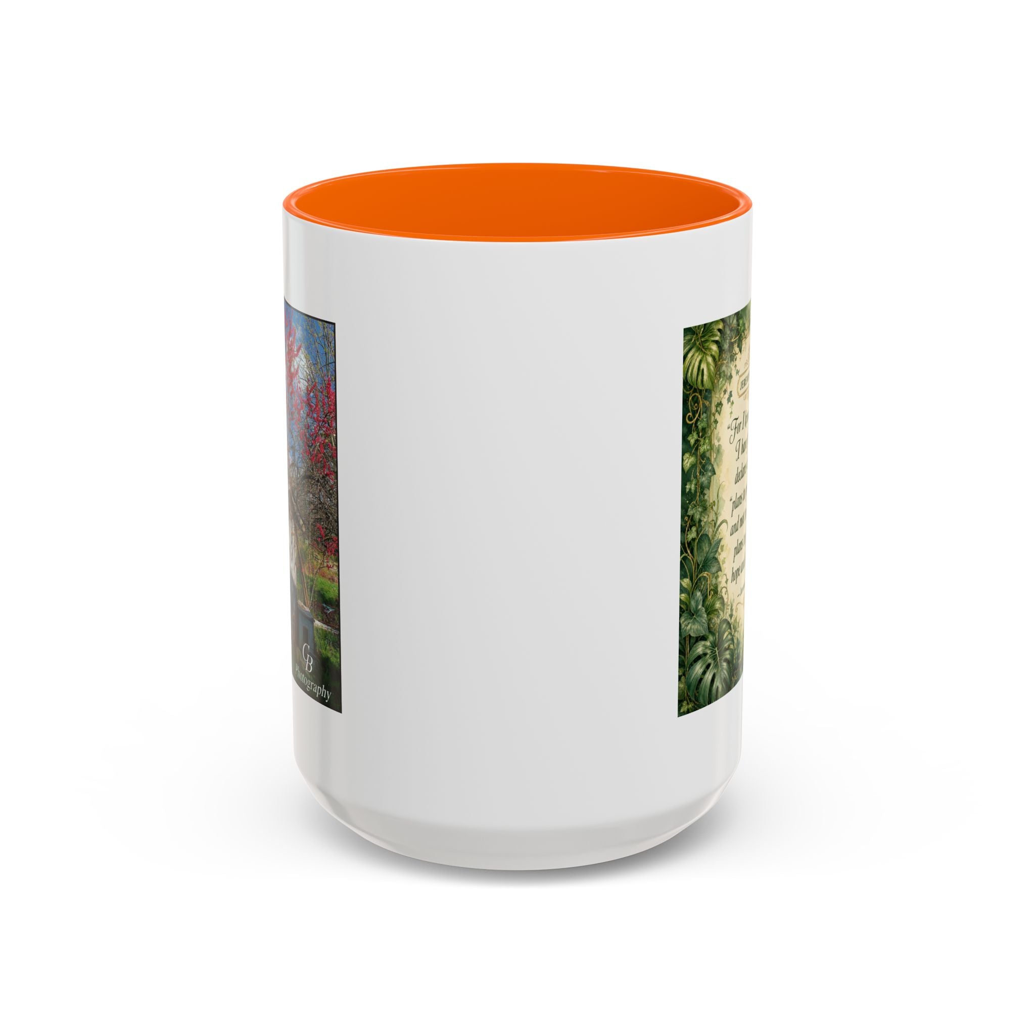 Jeremiah 29:11 Inspirational Coffee Mug – Bible Verse Floral Accent (11/15oz)