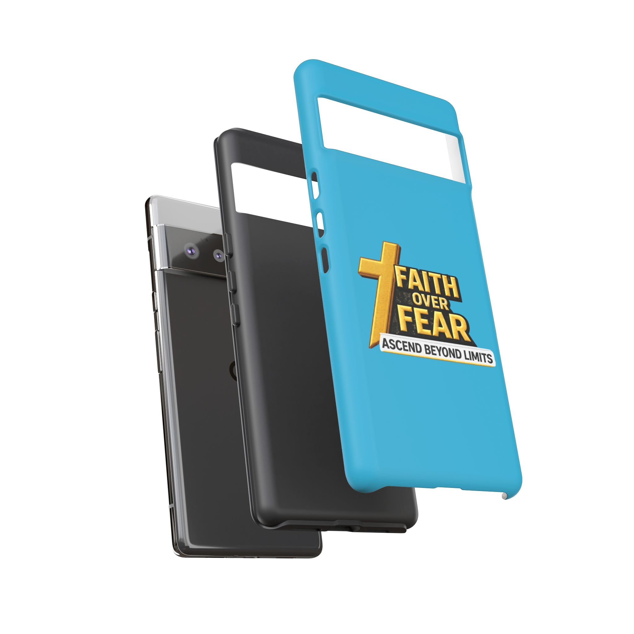 Faith Over Fear Tough Phone Case — "Ascend Beyond Limits" Inspirational Christian Protection
