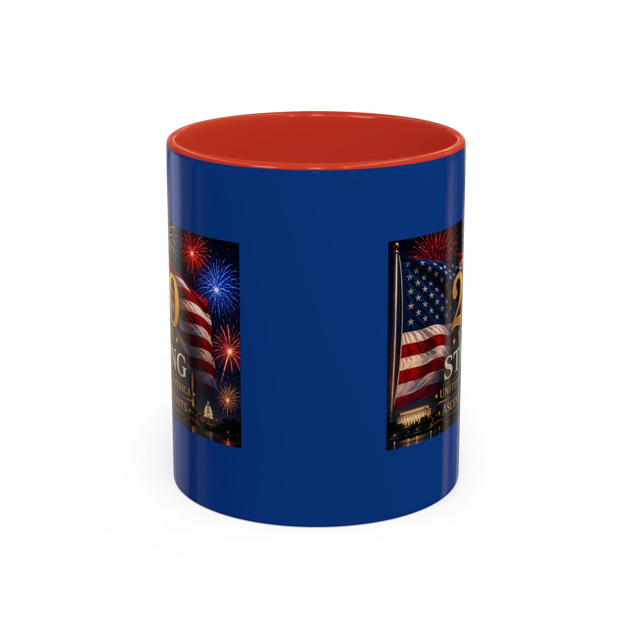250 Years America Strong Coffee Mug — Patriotic USA Anniversary 11/15oz