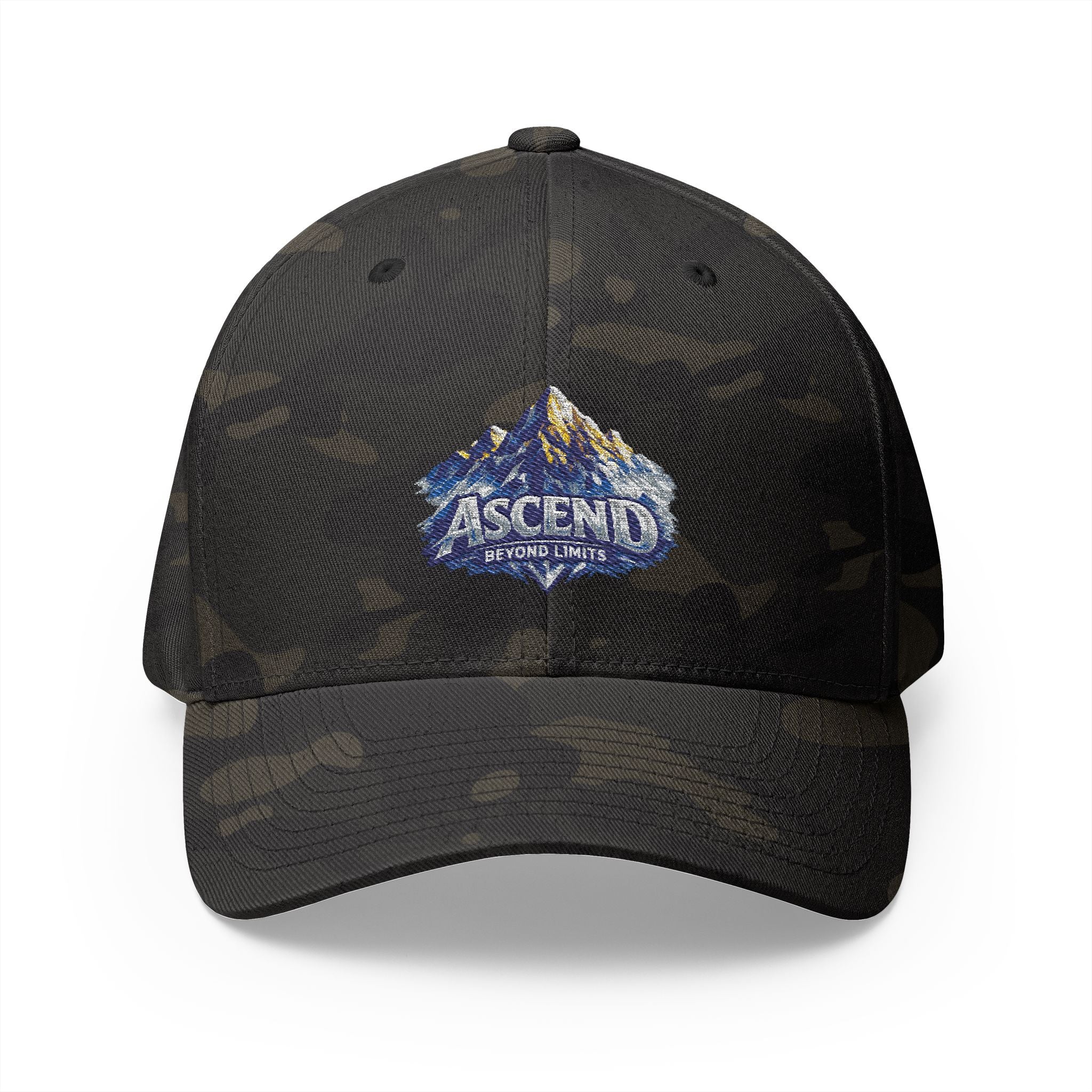 Ascend Mountain Embroidered Hat — 'Together We Rise' Closed-Back Cap